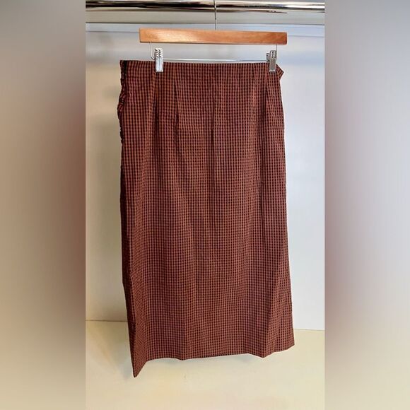 NWT Rails Luci Skirt Russet Gingham- XL - Picture 5 of 7